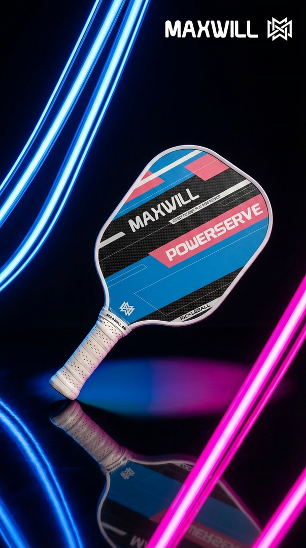 Maxwill Powerserve 2026 Series Pickleball Paddle – Fiberglass, Polymer Honeycomb