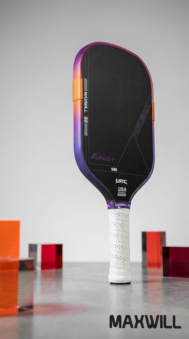 Maxwill Aurus P Pickleball Paddle – T700 Carbon, 16mm PureFoam Core, Power + Spin