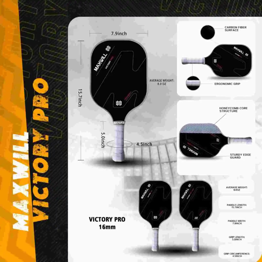 Victory Pro Pickleball Paddle – Textured Surface for Extra Spin Victory Pro Pickleball Paddle – Textured Surface for Extra Spin