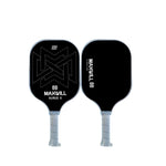 将图片加载到图库查看器中， Maxwill Aurus X 匹克球拍 - 适合高级球员的高性能球拍 | 轻质 8.0 盎司，玻璃纤维表面，蜂窝芯 | 人体工程学握把，黑色（16 毫米）
